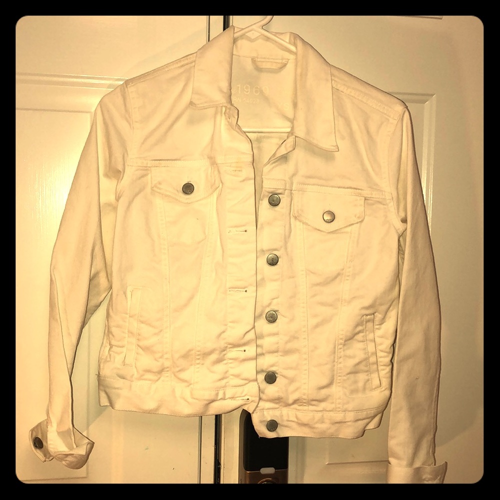 White jean jacket
